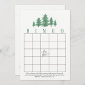 Pins d'hiver, Fête de l'mariée rustique Cartes de  (Devant / Derrière)