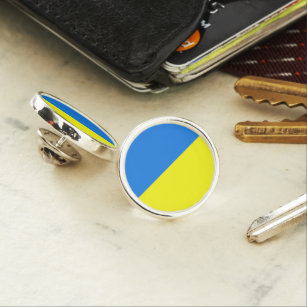 Pin's Épingle d'ordinateur portable drapeau ukrainien