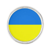 Pin's Épingle d'ordinateur portable drapeau ukrainien (Devant)