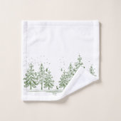 Pins et cerfs changent de couleur (Gant de toilette)