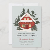 Pins et chalet de merisier Faire-part de déménagem (Devant)