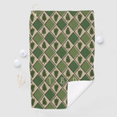 Pins et serviette de golf Arlequin (En situation)