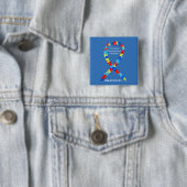 Pins met een laag lintgewicht (Pervasive Developme Vierkante Button 5,1 Cm (In situ)