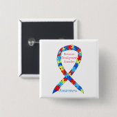 Pins met een laag lintgewicht (Pervasive Developme Vierkante Button 5,1 Cm (Voorkant /achterkant)