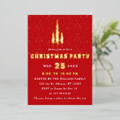 Pins neige tombant Noël Fête Invitation (Debout devant)