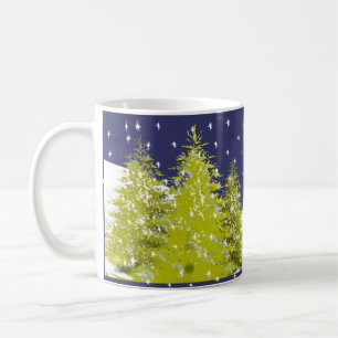 Pins noël Star Mug avec le nuage de lune