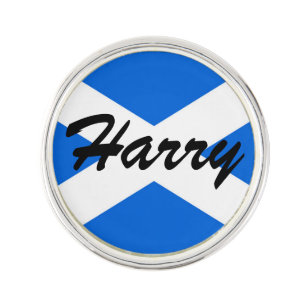 Pin's Nom personnalisé Scottish Flag Lapel Pin arc