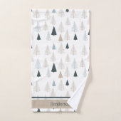 Pins primitifs sur blanc (Serviette à main)