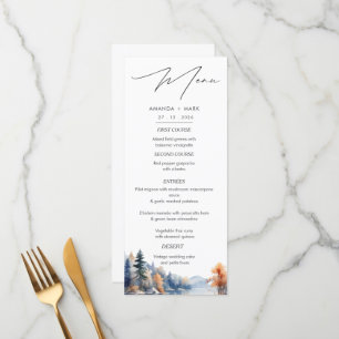 Pins Rustiques Aventure Mariage Menu