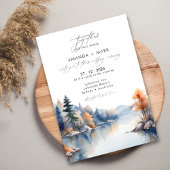 Pins rustiques Faire-part de mariage d'aventure
