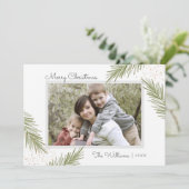 Pins simples, carte photo de Noël (Debout devant)