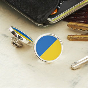 Pin's Ukraine Drapeau bleu jaune Patriotique ukrainien
