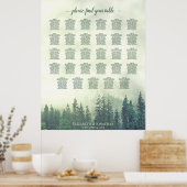 Pins verts 29 Tableau Mariage Sièges (Cuisine)