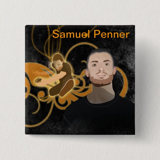 Pins voor dagen - Samuel Penner Vierkante Button 5,1 Cm (Voorkant)