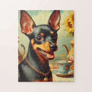 Pinscher Schilderij Legpuzzel