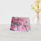 Pinson parmi la carte de note de fleurs de (Fleur jaune)