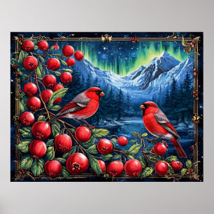 🌿 Pinsons Colorés Art Mural Pour Amateur De Natur