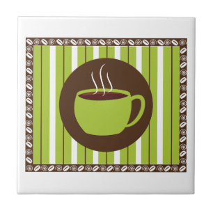 Pinstripe Coffee Tegeltje