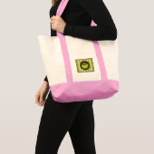 Pinstripe Coffee Tote Bag (Voorkant (product))