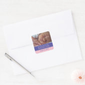Pinstripe lint Baby Bericht Sticker (Envelop)