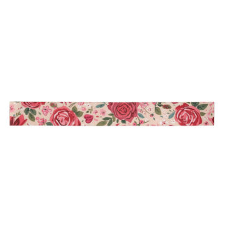 Pinstripe Pink Roses Lint