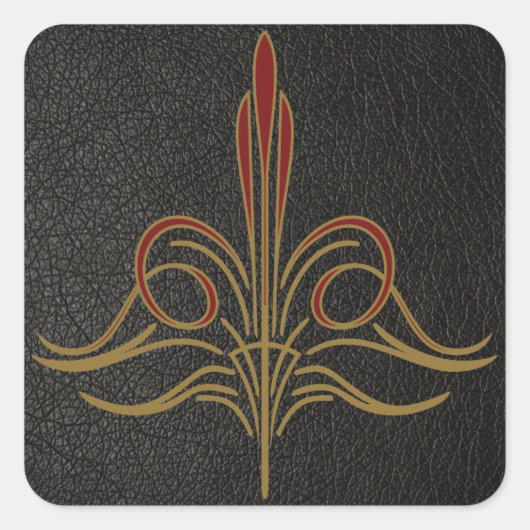 Pinstripe Vierkante Sticker (Voorkant)