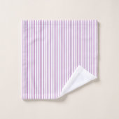 Pinstripe violet et blanc (Gant de toilette)
