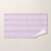 Pinstripe violet et blanc (Serviette à main)