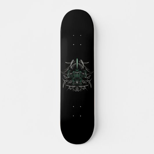 Pinstriping Hot Rod Skateboard (Voorkant)
