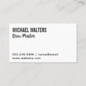 Pint bier | Cheers Visitekaartje (Achterkant)