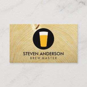 Pint Bier Logo   Houtnerf Visitekaartje