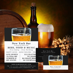 Pint Bier, Pub/Brouwerij Reclame Flyer
