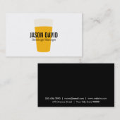 Pint bier | Traditioneel 2 Visitekaartje (Voorkant / Achterkant)