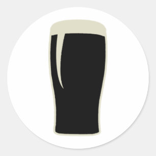 Pint o' Stout Ronde Sticker