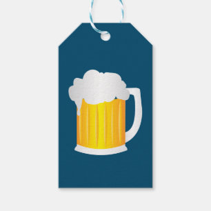 Pint van Beer Fun Blue Cadeaulabel
