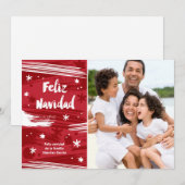 Pintado Feliz Navidad Feestdagenkaart (Voorkant / Achterkant)