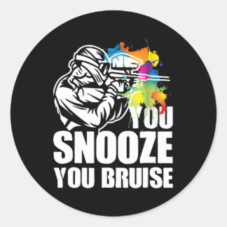 pintballeger ronde sticker