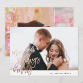 PINTED OR FOIL carte de vacances photo (Devant / Derrière)