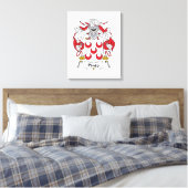 Pinto Family Crest Canvas Afdruk (Insitu (Slaapkamer))