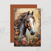 Pinto Horse Bedankkaart (Voorkant / Achterkant)