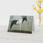 Pinto Paard Kaart (Gele Bloem)