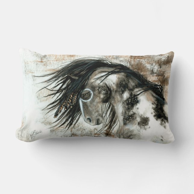 Pinto-paard van BiHrLe Pillow Kussen (Voorkant)