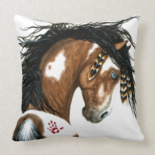 Pinto Paard Western Kussen