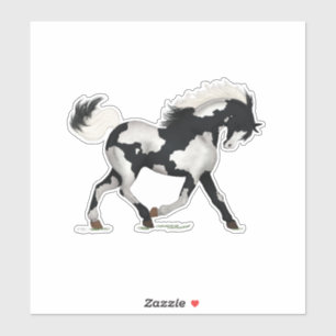 PInto Paardenverf Pony Piebald Overo Ruitersport Sticker