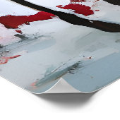 Pinto-paarsplatter schilderen poster (Hoek)