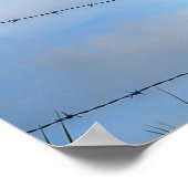 Pinto Paint & Clouds Ranch Horse Equine Photo Poster (Hoek)