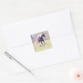 Pinto-Pony Vierkante Sticker (Envelop)