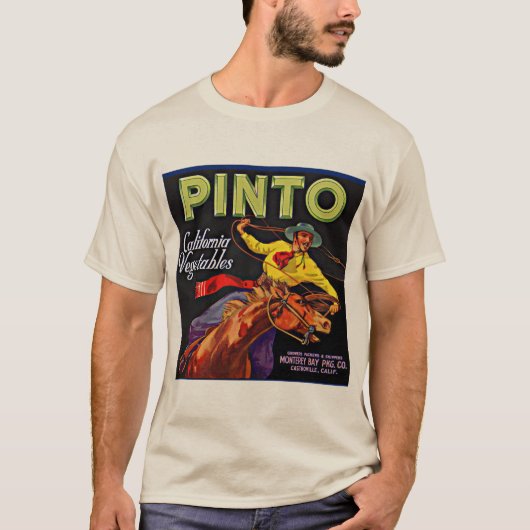 Pinto vegetable crate label t-shirt (Voorkant)