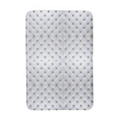 Pintuck look wit en goud elegant badmat (Voorkant Verticaal)