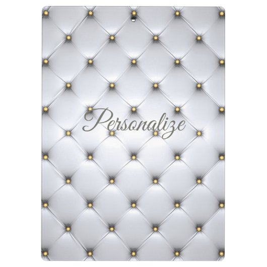 Pintuck ziet er wit en goudelegant uit klembord (Achterkant)